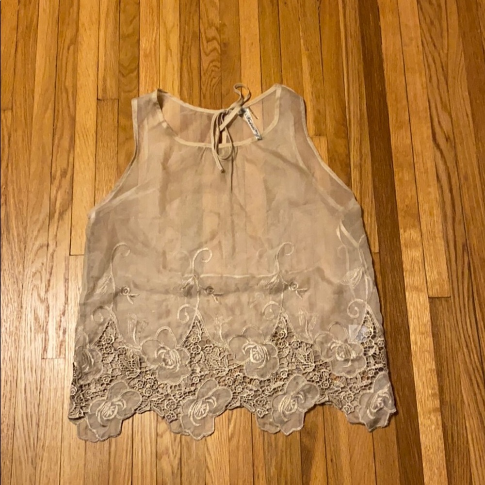 Sheer tank top